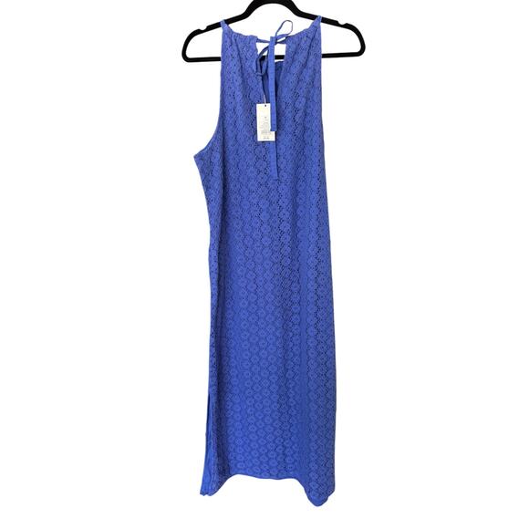 NWT A New Day Target Women's Sleeveless Periwinkle Crochet Halter Dress Size XL - Picture 5 of 8